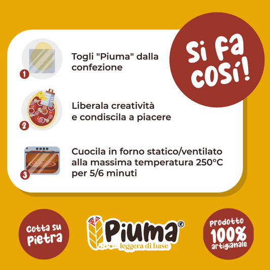 PIUMAGLUT - Senza Glutine - 22x30 cm - 250g