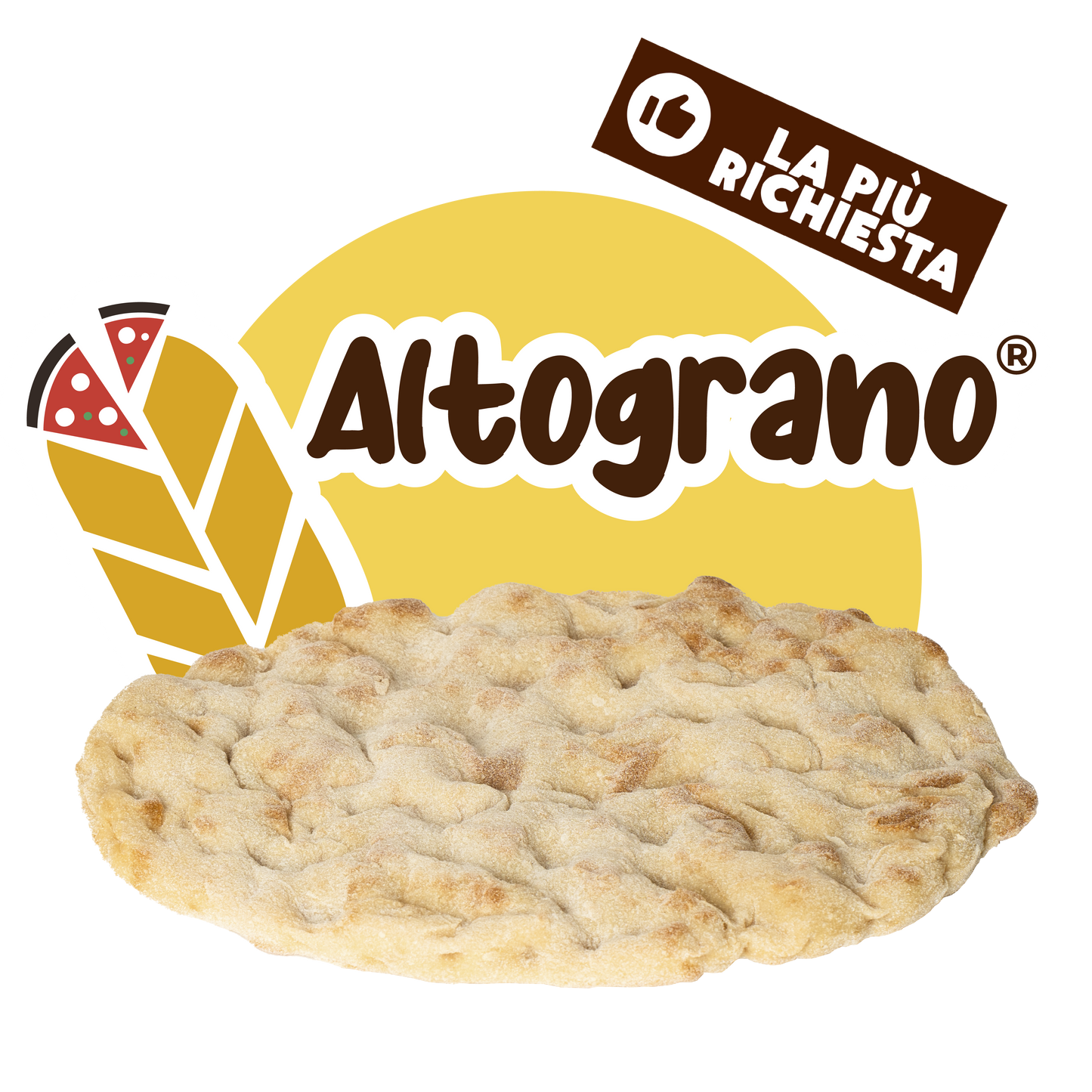 ALTOGRANO®️ meno carboidrati e 40% di fibre in più - 22x30 cm - 250g